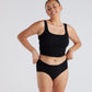 Original-Rise Full Brief - Seamless Ultrasmooth - Black - Peach Underwear