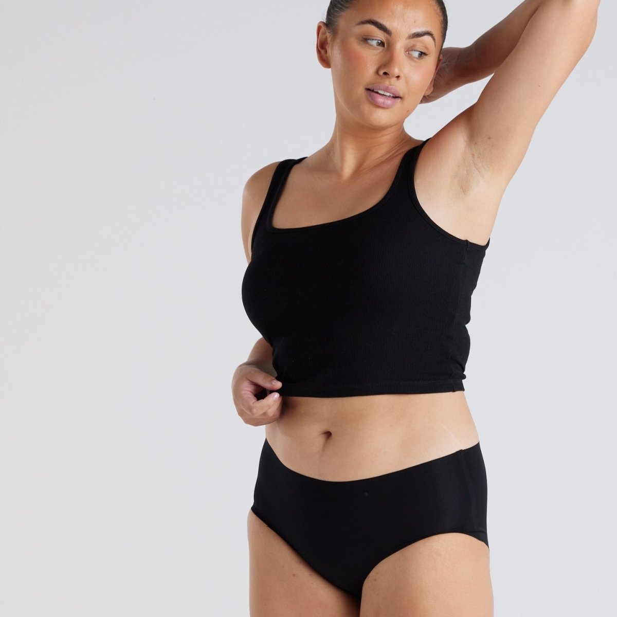 Original-Rise Full Brief - Seamless Ultrasmooth - Black - Peach Underwear