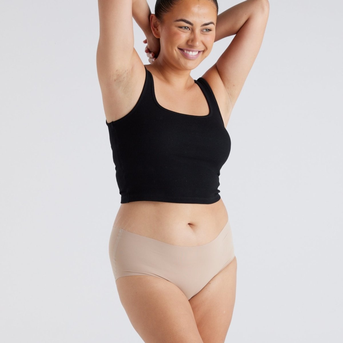 Original-Rise Full Brief - Seamless Ultrasmooth - Latte - Peach Underwear
