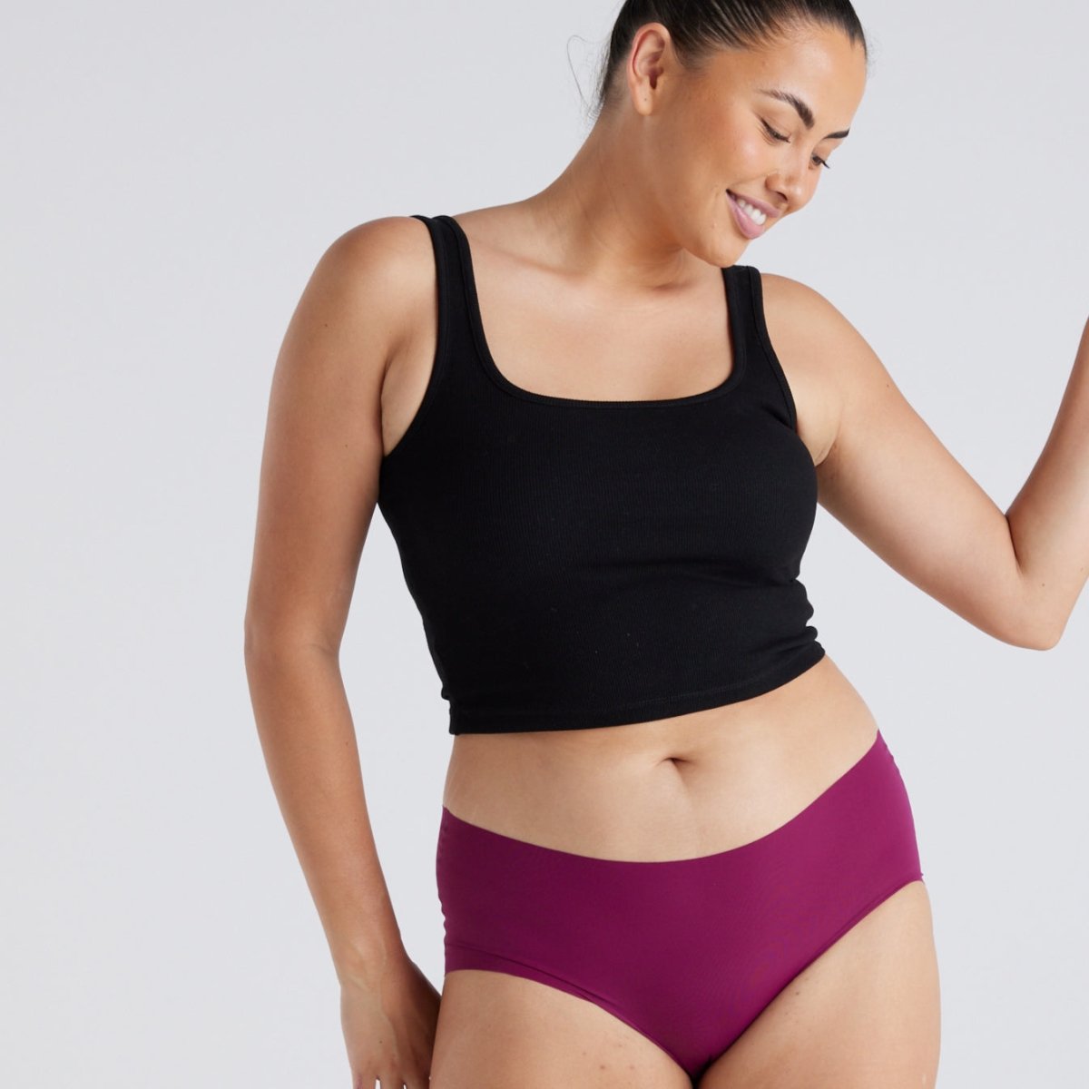 Original-Rise Full Brief - Seamless Ultrasmooth - Merlot - Peach Underwear