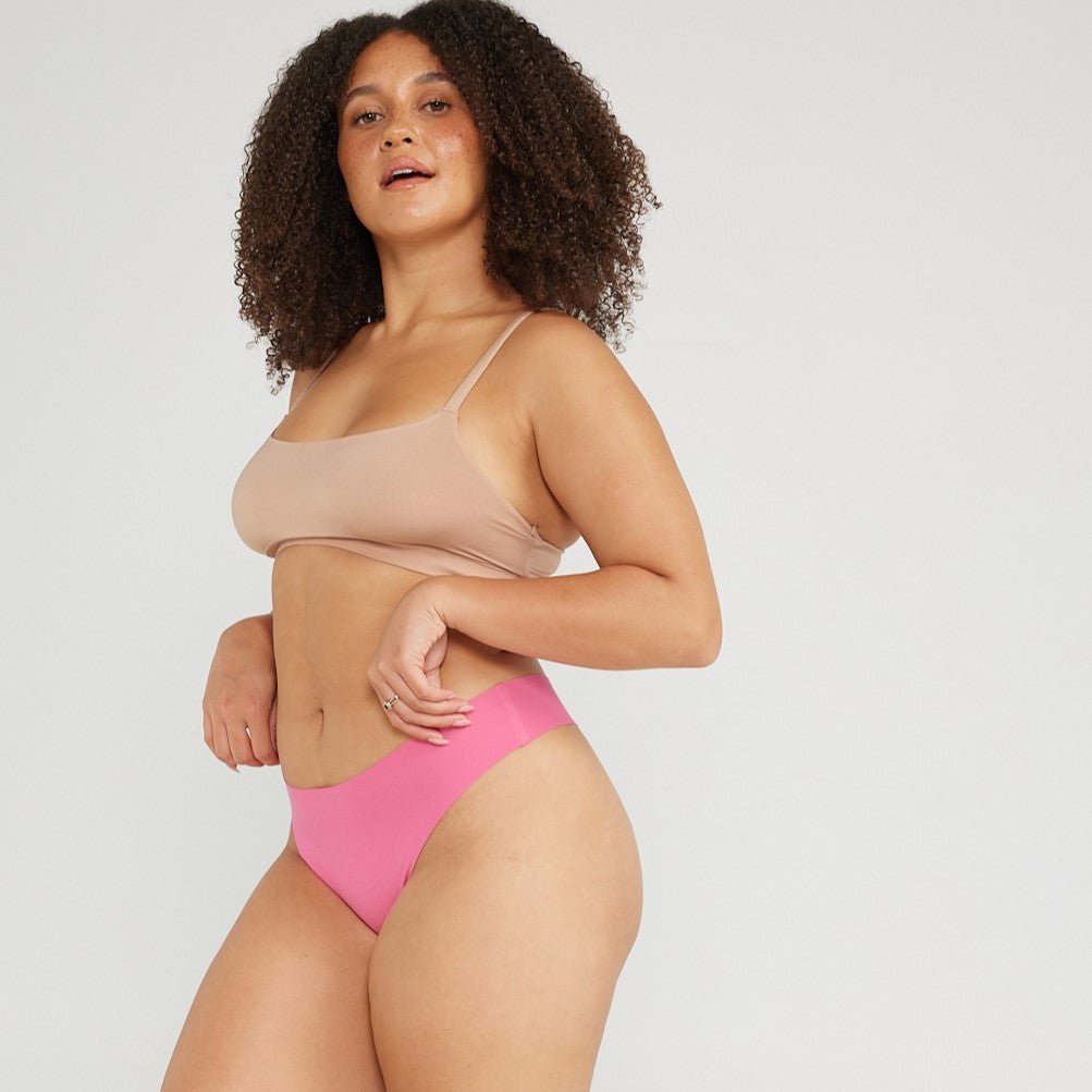 Original-Rise Thong - Seamless Cotton - Confetti - Peach Underwear