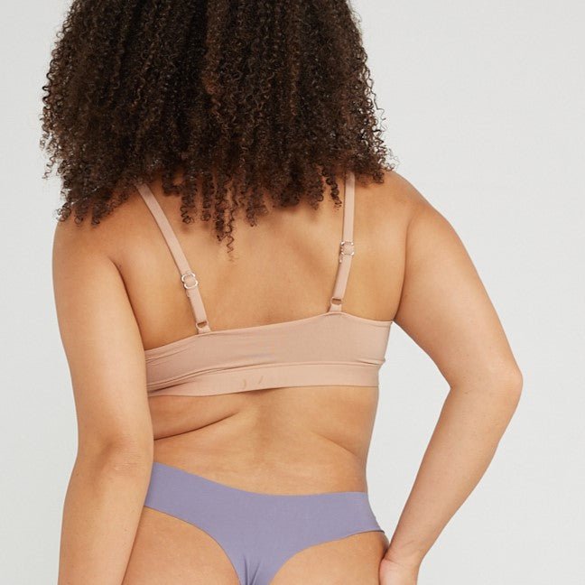 Original-Rise Thong - Seamless Cotton - Ocean - Peach Underwear