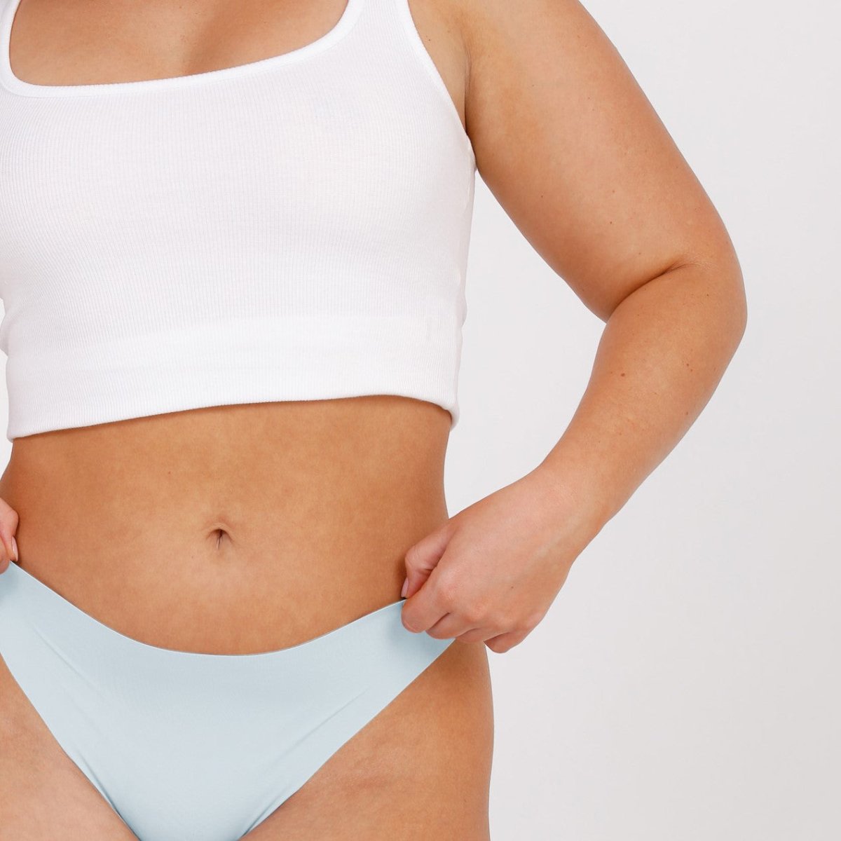 Original-Rise Thong - Seamless Ultrasmooth - Sky Blue - Peach Underwear